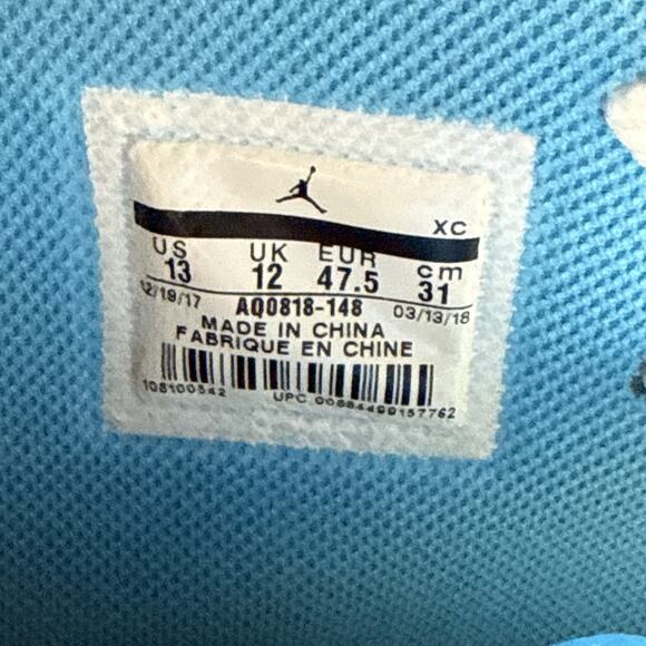 Size 13 - Jordan 1 Retro OG x Off-White High UNC - Picture 8 of 8